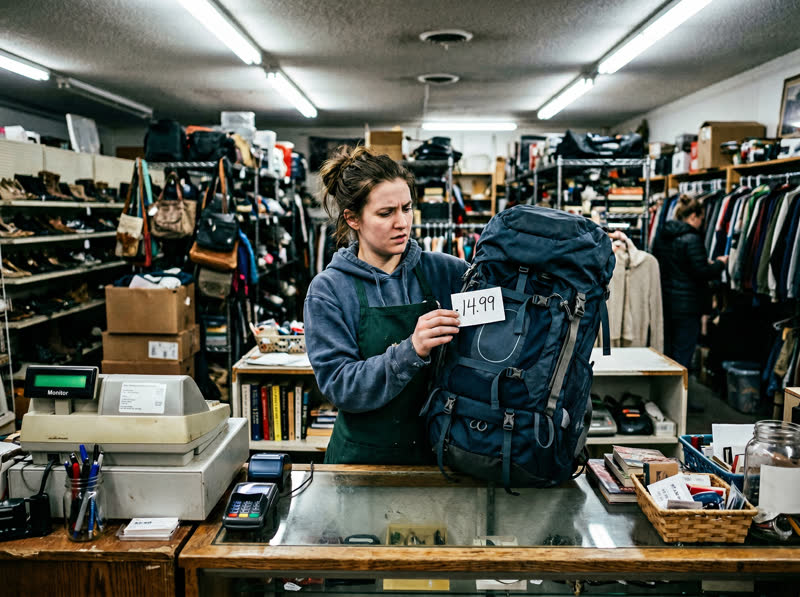 リサイクルショップでの低評価のイメージ