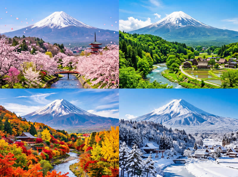 四季の山を通じた通年最高額のイメージ